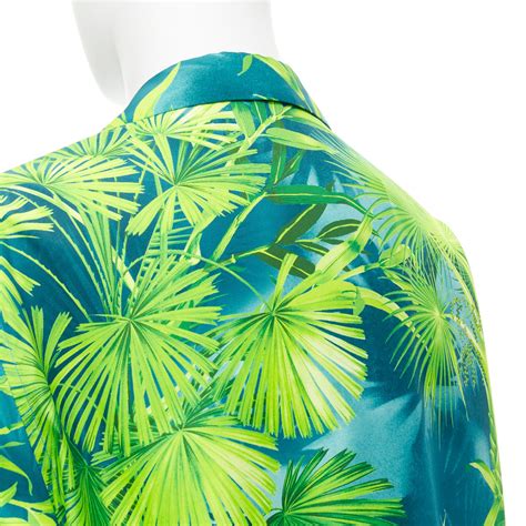 new VERSACE 2020 Iconic JLo Jungle print green tropical print 